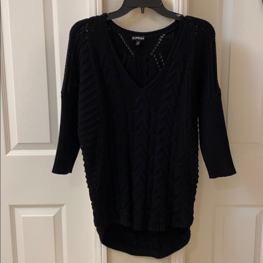 EXPRESS Black V-Neck Sweater